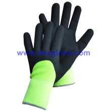 7 Gauge Acrylic Thermal Liner Plus, 13G Нейлоновый внешний вкладыш, нитрильное покрытие, 3 / 4sandy Finish Work Glove